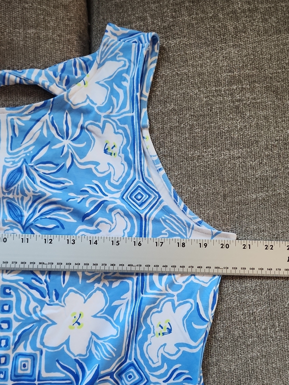 NWT Lilly Pulitzer Blue White Floral Sleeveless Maxi Dress - Picture 7 of 10